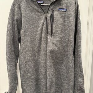 Patagonia Men's Zip-Up Sweater in Heather Gray